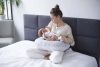 MOTHERHOOD Szoptatós párna Beige Classics new36x16x54 cm