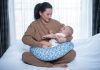 MOTHERHOOD Szoptatós párna Blue Classics new 36x16x54 cm