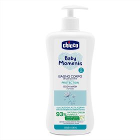   CHICCO Baby Moments Protection testápoló sampon adagolóval 93% természetes összetevőkkel 750 ml
