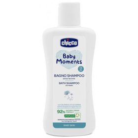   CHICCO Baby Moments sampon hajra és testre 92 % természetes összetevőkkel 200 ml