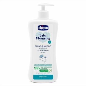   CHICCO Baby Moments sampon és testápoló adagolóval 92 % természetes összetevőkkel 500 ml