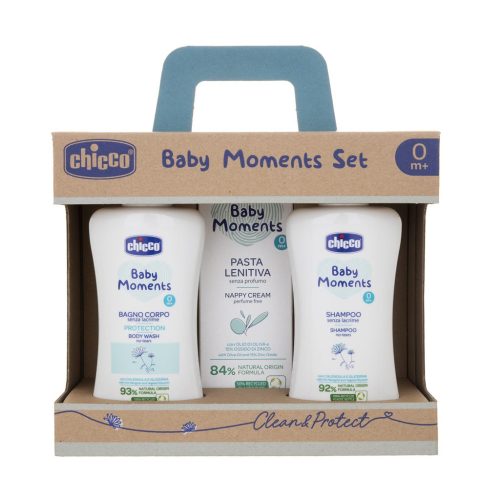 CHICCO Ajándék kozmetikai szett Baby Moments 0m+