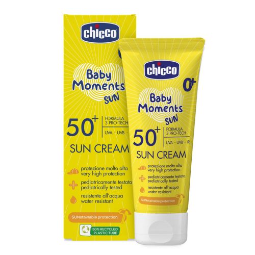 CHICCO Gyermek napozó krém SPF50+ 75ml, 0m+