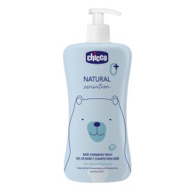   CHICCO Sampon hajra és testre Natural Sensation aloe-val és kamillával 500ml, 0m+
