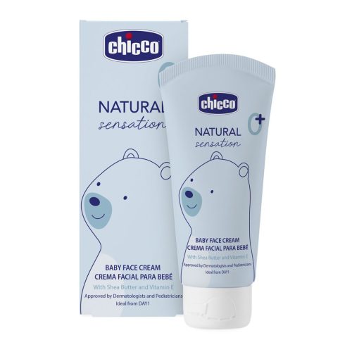 CHICCO Krém a baba arcára Natural Sensation sheavajjal és E-vitaminnal 50ml, 0m+