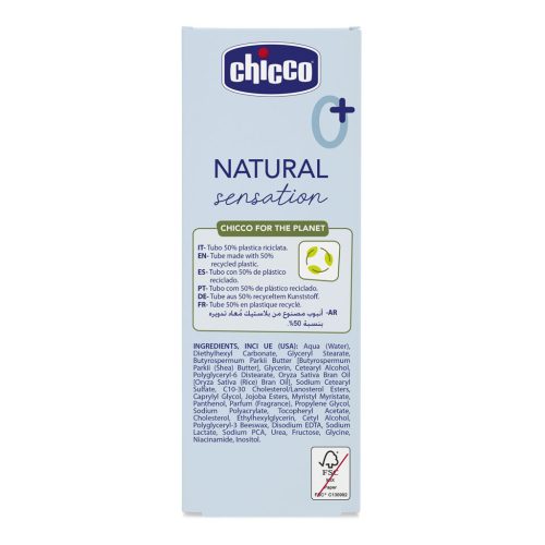CHICCO Krém a baba arcára Natural Sensation sheavajjal és E-vitaminnal 50ml, 0m+