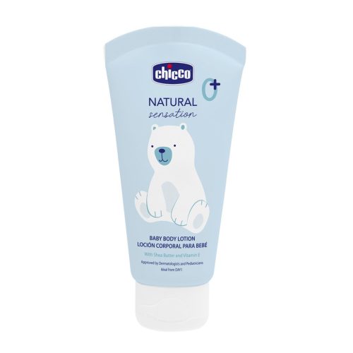 CHICCO Testápoló tej Natural Sensation sheavajjal és E-vitaminnal 150ml, 0m+