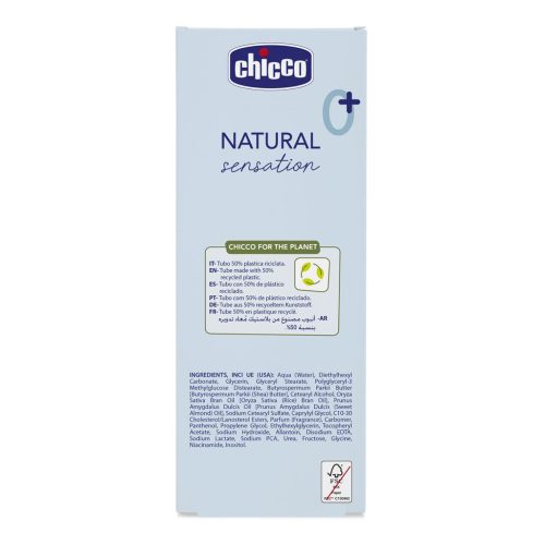 CHICCO Testápoló tej Natural Sensation sheavajjal és E-vitaminnal 150ml, 0m+