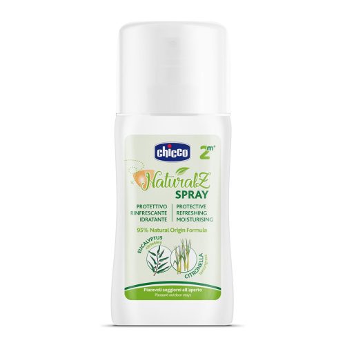 CHICCO Szúnyogriasztó spray védő és frissítő 95% természetes összetevőkkel 100ml, 2 hónapos kortól