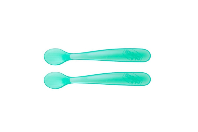 CHICCO Szilikon kanál 2 db kék 6h+