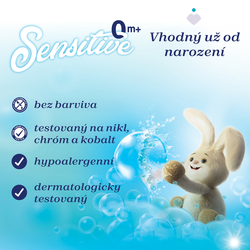 CHICCO Sensitive gyermek mosószer használat közben
