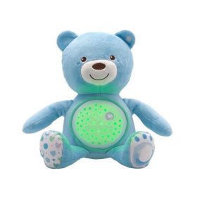   CHICCO Medvídek usínáček s projektorem a hudbou Baby Bear First Dreams kék 0m+