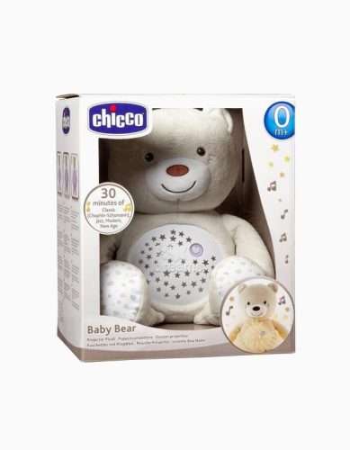 CHICCO Medvídek usínáček projektorral és zenével Baby Bear First Dreams semleges bézs 0m+