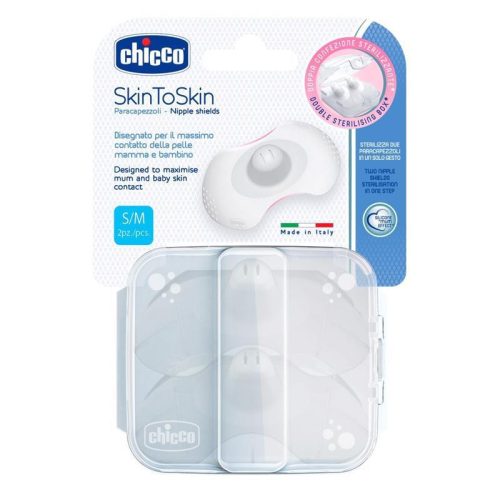 CHICCO SkinToSkin szilikon mellbimbóvédő 2 db S/M