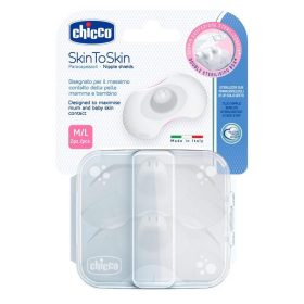 CHICCO SkinToSkin szilikon mellbimbóvédő 2 db M/L