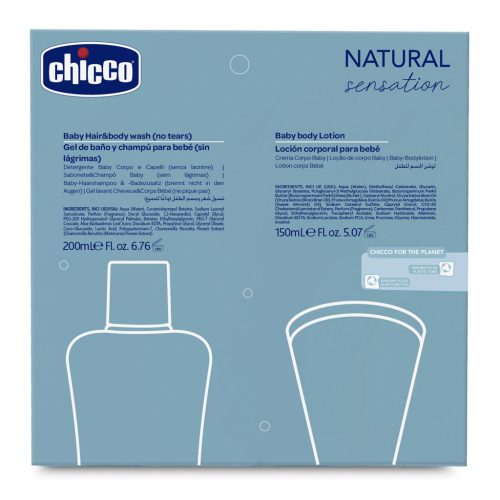 CHICCO Ajándék kozmetikai szett Natural Sensation - Daily Care 0m+