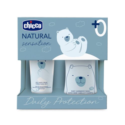 CHICCO Ajándék kozmetikai szett Natural Sensation - Daily Protection 0m+