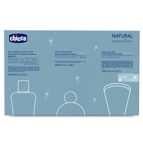 CHICCO Ajándék kozmetikai szett Natural Sensation - Baby Essential 0m+