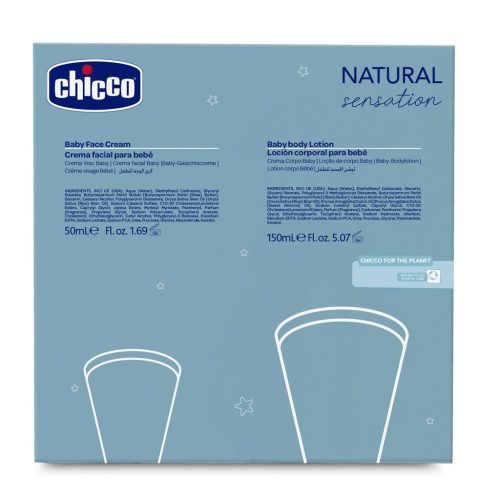 CHICCO Ajándék kozmetikai szett Natural Sensation - Sweet Time 0m+