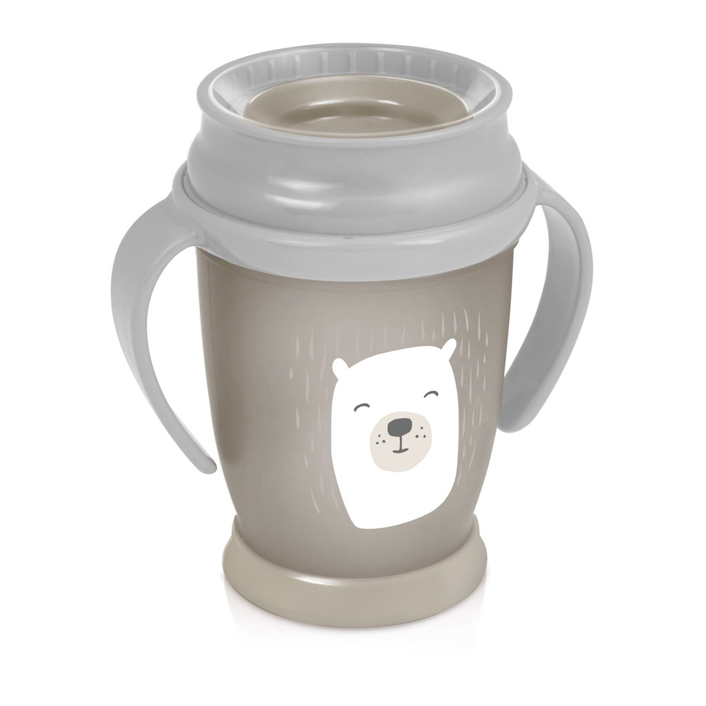 LOVI 360˚ Junior 250 ml-es csészecske fogantyúkkal Buddy Bear