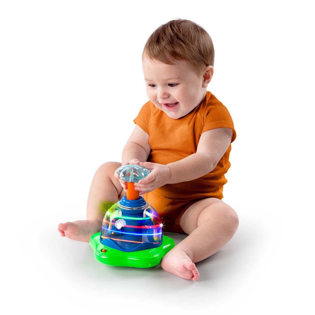 BRIGHT STARTS Zenélő, világító játék Press & Glow Spinner 6hó+ alternatív kép 1