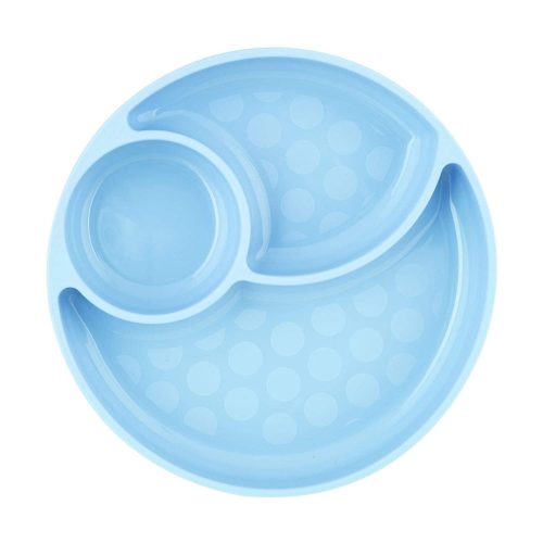 CHICCO Szilikon tányér, kékzöld 12h+