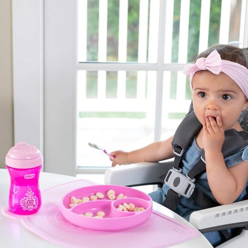 CHICCO Szilikon alátét rózsaszín 18h+