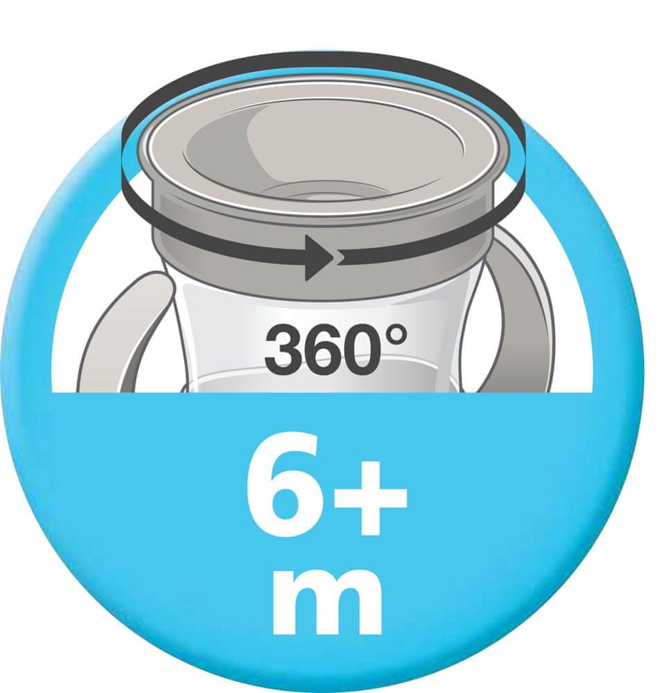 NUK Mini Magic Cup 160 ml piros - részletek