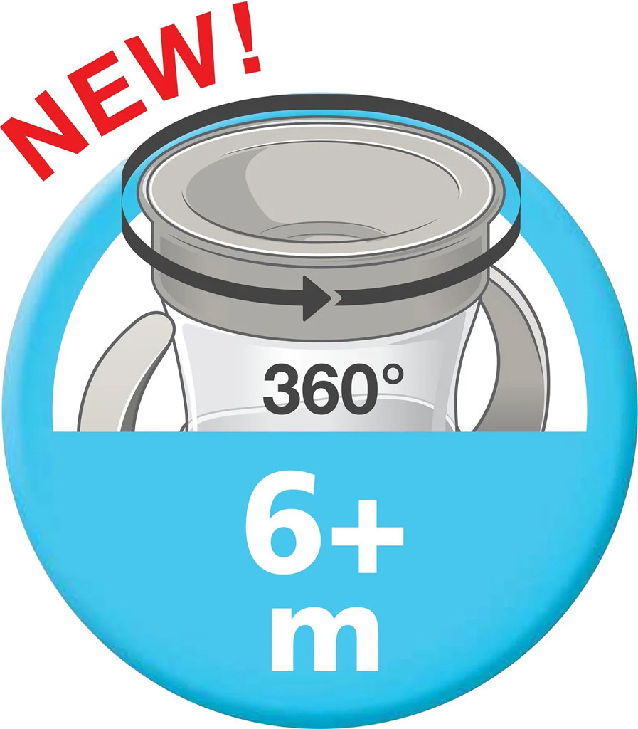 NUK Mini Magic Cup 160 ml zöld részletei