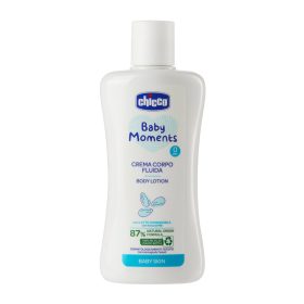 CHICCO Baby Moments testápoló tej 87 % természetes összetevőkkel 200 m
