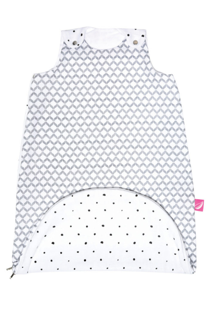 MOTHERHOOD Hálózsák Muszlin 2in1 Zip a Round Grey Classics 3-18 hó 0,5 tog