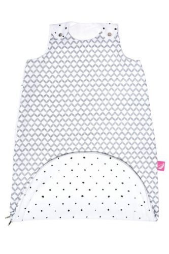 MOTHERHOOD Hálózsák Muszlin 2in1 Zip a Round Grey Classics 3-18 hó 0,5 tog