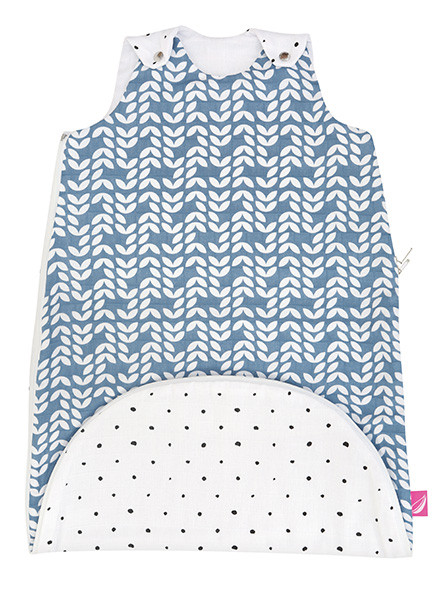 MOTHERHOOD Hálózsák 2in1 ZIP-A-Round Beige muszlin Blue Classics 3-18hó 0,5 tog