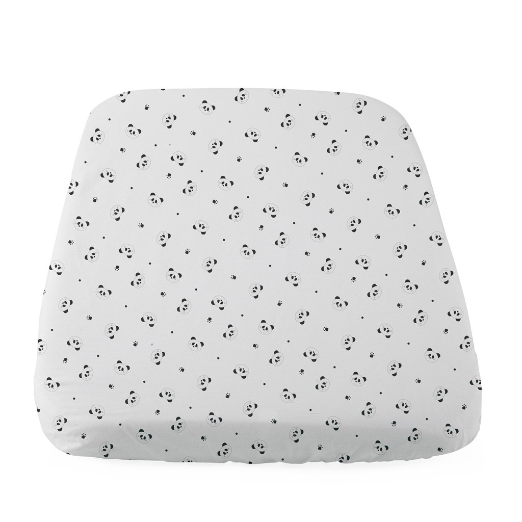 CHICCO Next2Me kiságy lepedő Panda mintával