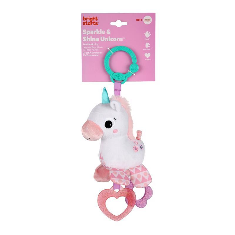 BRIGHT STARTS Játék C-karikán Sparkle&Shine unikornis közeli kép