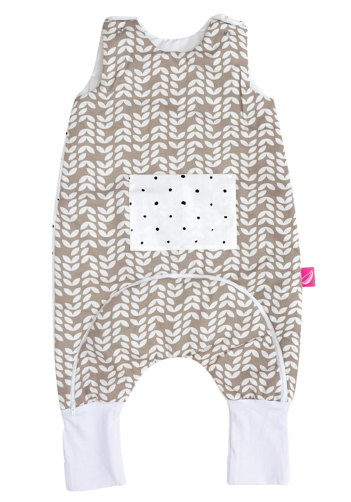 MOTHERHOOD Hálózsák lábakkal és zsebbel Beige Classics 1-1,5év 2 tog