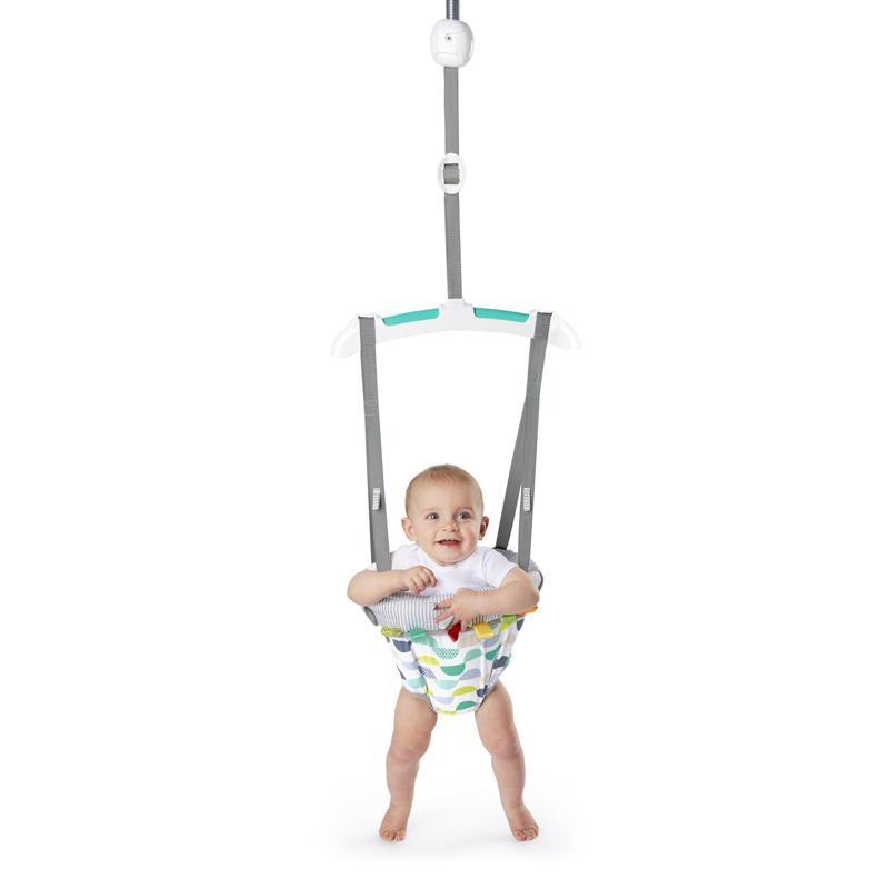 BRIGHT STARTS Ajtókerethez rögzíthető ugráló Playful Parade részletei