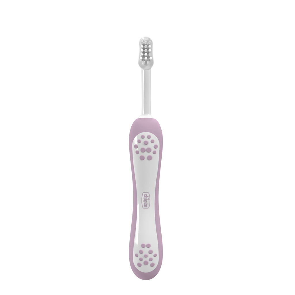 CHICCO Gyermek fogkefe Lilac 6-36m