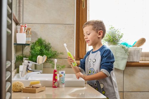 CHICCO Gyermek elektromos fogkefe Tiger 3év+