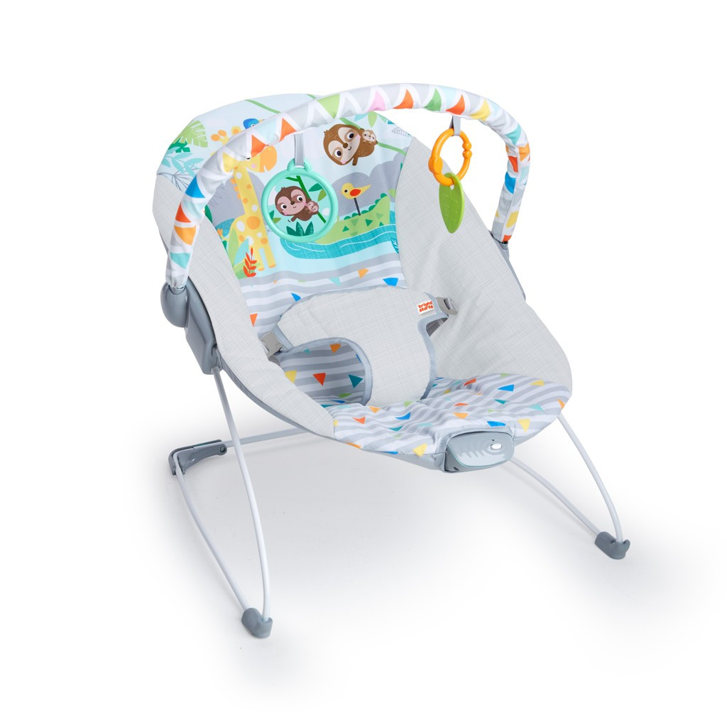 BRIGHT STARTS Rezgő pihenőszék Safari Fun™ előnyei