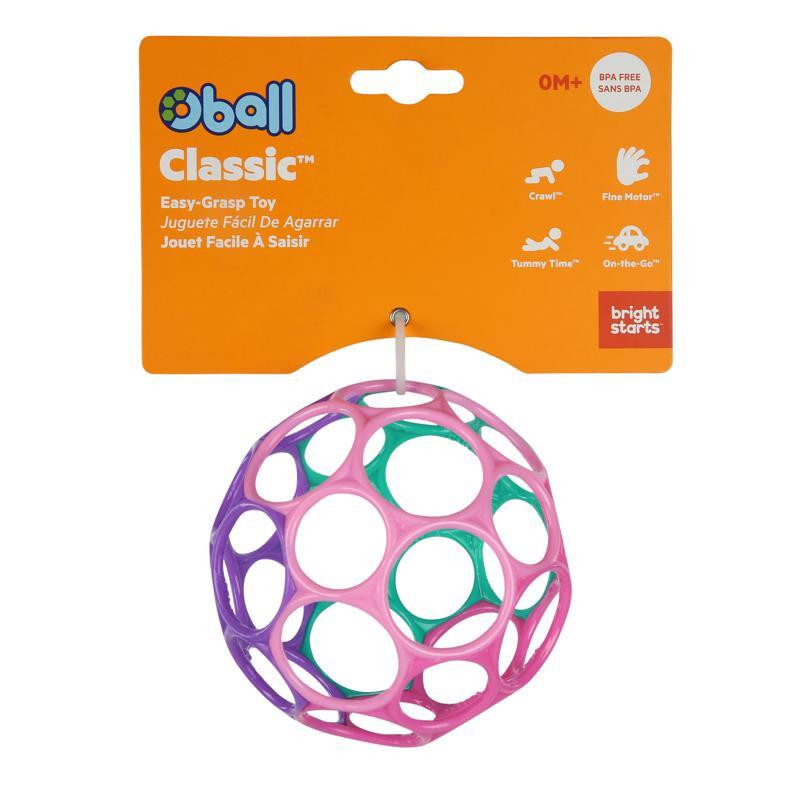OBALL játék™ Classic 10 cm rózsaszín/ lila 0hó+ - Könnyű megfogás
