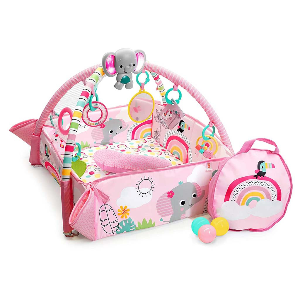 BRIGHT STARTS Játszószőnyeg 5in1 PiP Your Way Ball Play™ Rainbow Tropics™ 0hó+ - Fő kép