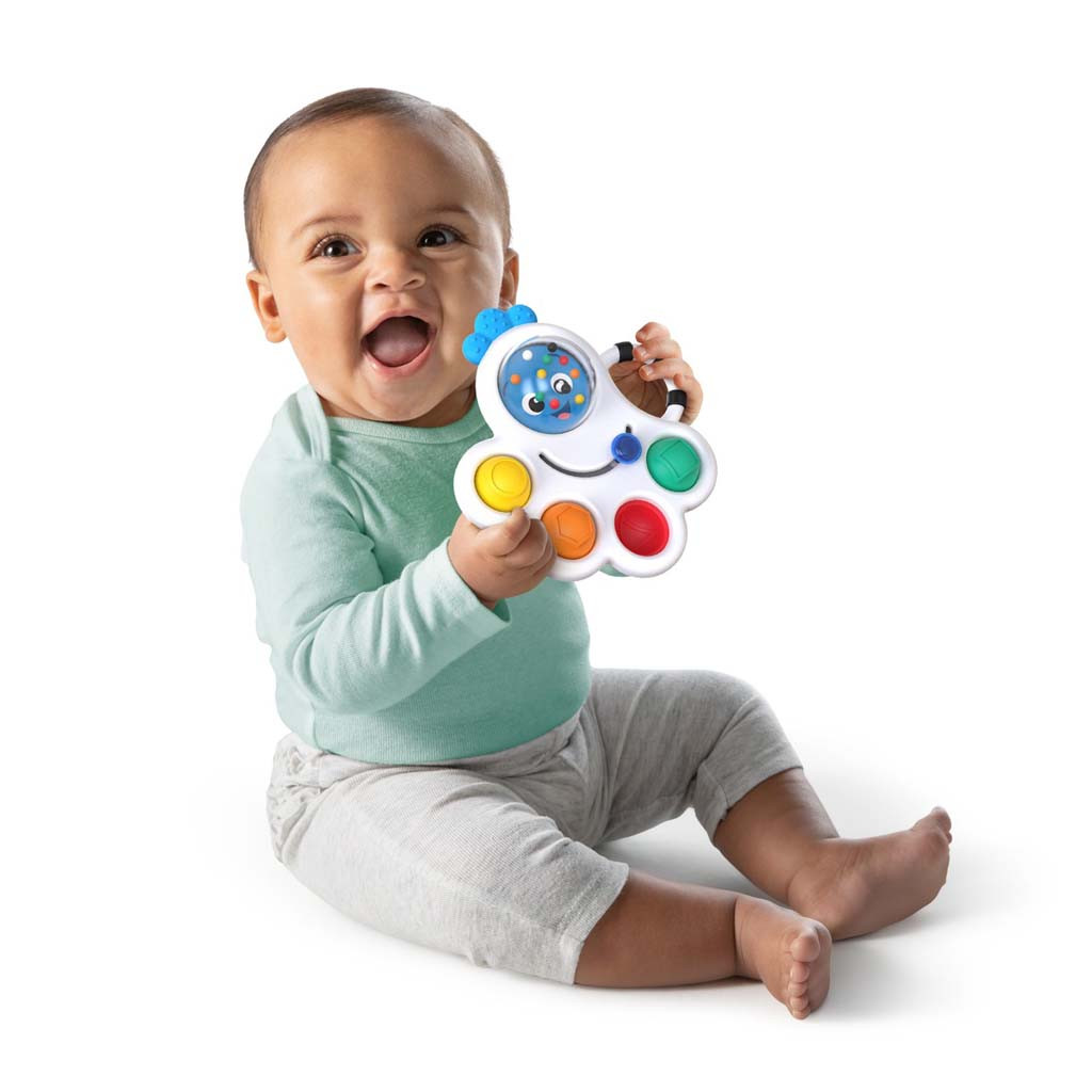 BABY EINSTEIN Játék érzékszervi csörgő és rágóka Opus's Shape Pops™ részletei