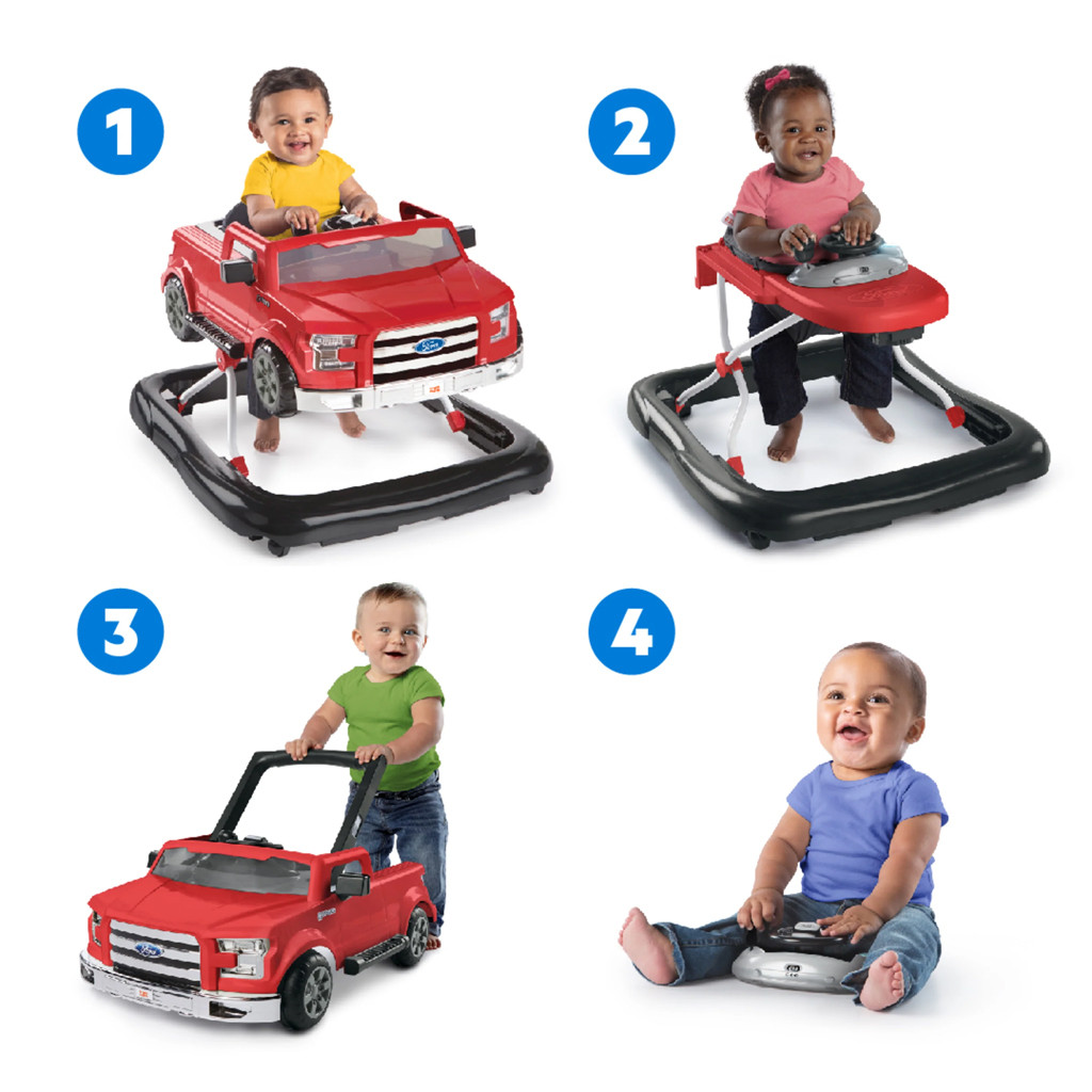 BRIGHT STARTS Bébikomp 4 in1 Ford F-150 Rapid Red