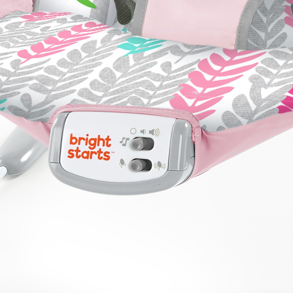 BRIGHT STARTS Rezgő pihenőszék Rosy Vines™ - Kényelmes fekvőfelület
