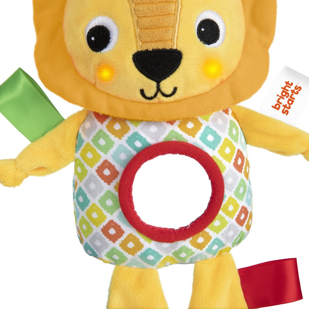 BRIGHT STARTS Játék dallamokkal C-karikán oroszlán Huggin' Lights ™0hó+ - vásárlói előnyök