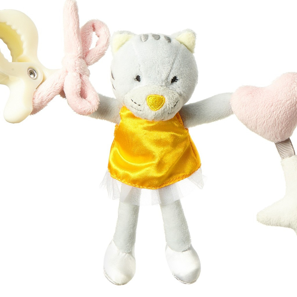 BABYONO Felfüggeszthető játékhíd babakocsira balerinák 0hó+ használat közben