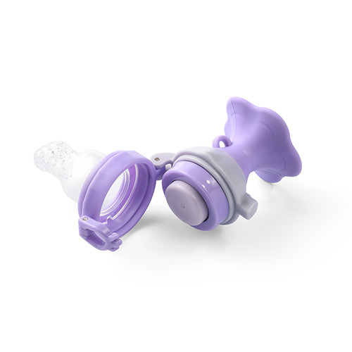 BABYONO Flower violet szilikon etetőcumis 6m+