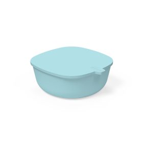 CHICCO Halmozottan tárolható tál fedéllel kék 6m+