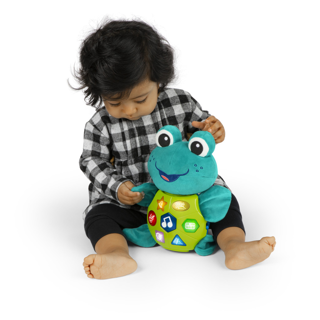 BABY EINSTEIN Zenélő interaktív játék teknős Neptune's Cuddly Composer™ 6hó+ - Jellemzők